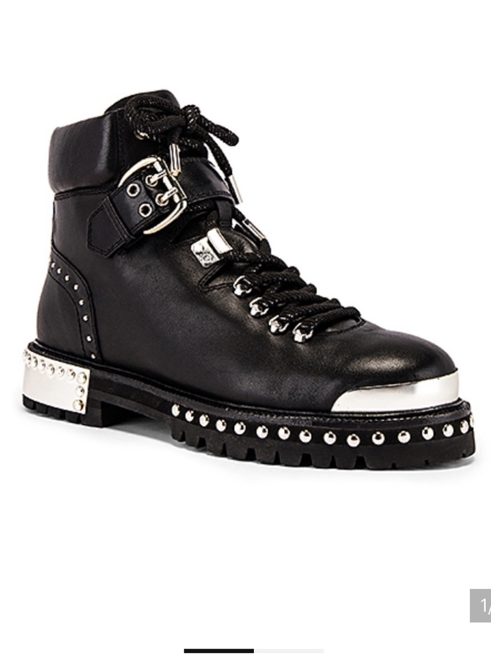 Black Studded Lenora Bootie by Lola Cruz